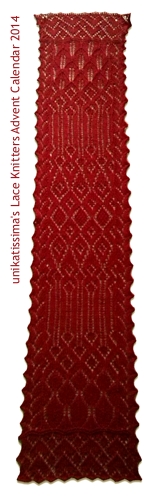 unikatissima's lace knitter's advent calendar 2014