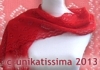 unikatissima's lace wintersweet - tablerunner