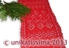 unikatissima's lace poinsettia - tablerunner