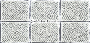 unikatissima's lace pattern poinsettia - placemats